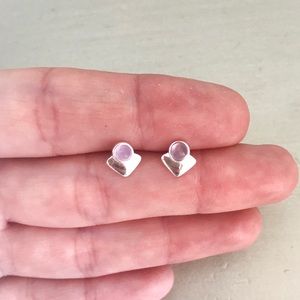 Amethyst stud earrings 925 Sterling Silver